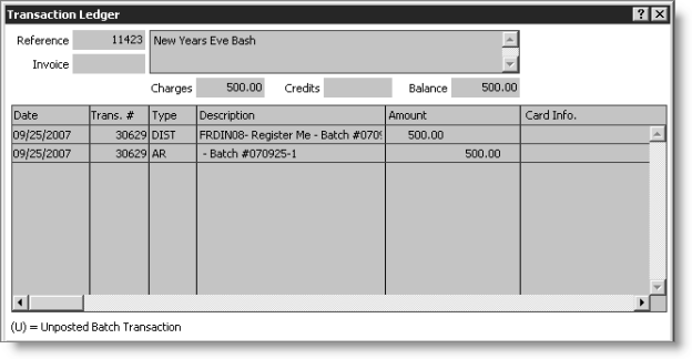 From Customers, select Manage customers, find a customer's record, select the AR/Cash tab, and double-click a line item