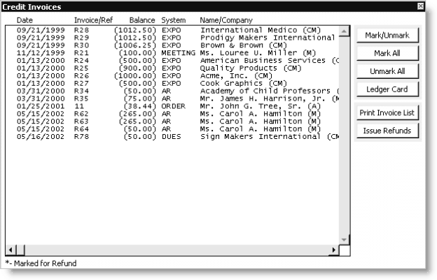 From AR/Cash, select Process month-end procedures, and click Credit Invoices