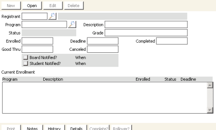 Desktop: Certification > Register a student > By program