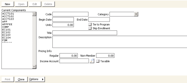 Desktop: Certification > Set up components