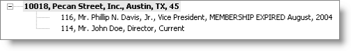 Custom company and member roster display fields
