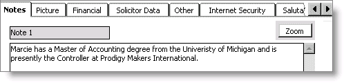From Customers, select Manage customers, find customer record, and select Notes tab