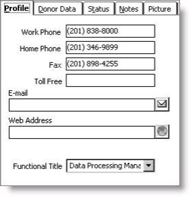 From Customers, select Manage customers, find customer record, and select Profile tab