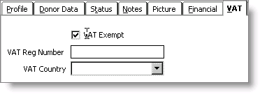 From Customers, select Manage customers, find customer record, and select VAT tab