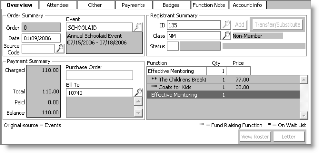 From Events, select Register a customer, and select the Overview tab