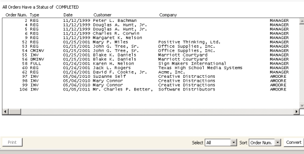 Desktop: Orders > Process orders > Close orders