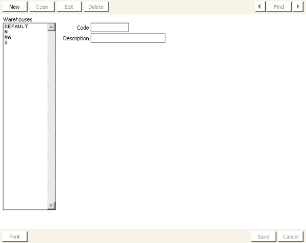 Desktop: Orders > Set up warehouses