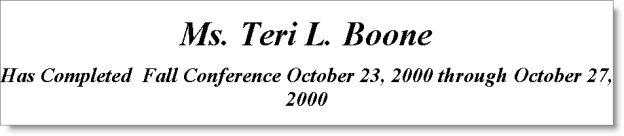 Desktop: Events > Generate reports > Certificates > Function/Meeting Certificate SFL