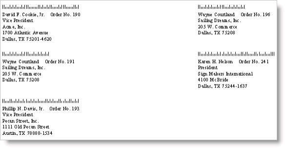 Desktop: Orders > Generate reports  > Labels, select the available label report, and click Run