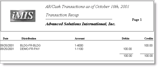 The Transaction Journal - Transaction Recap