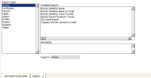 Desktop: Customers > Generate reports