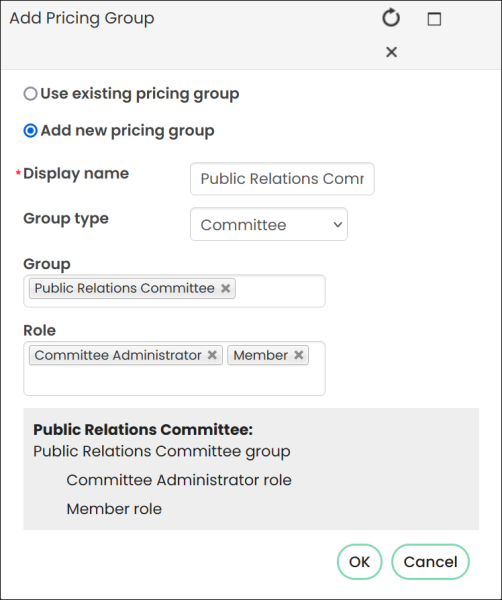 Preview the pricing group