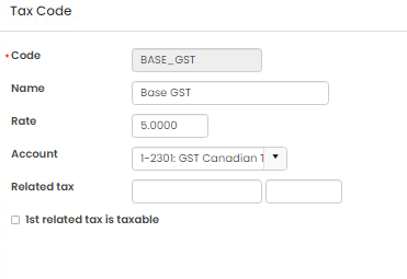 Referencing the base GST tax code