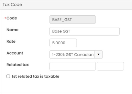 Illustrating the base GST tax code configuration