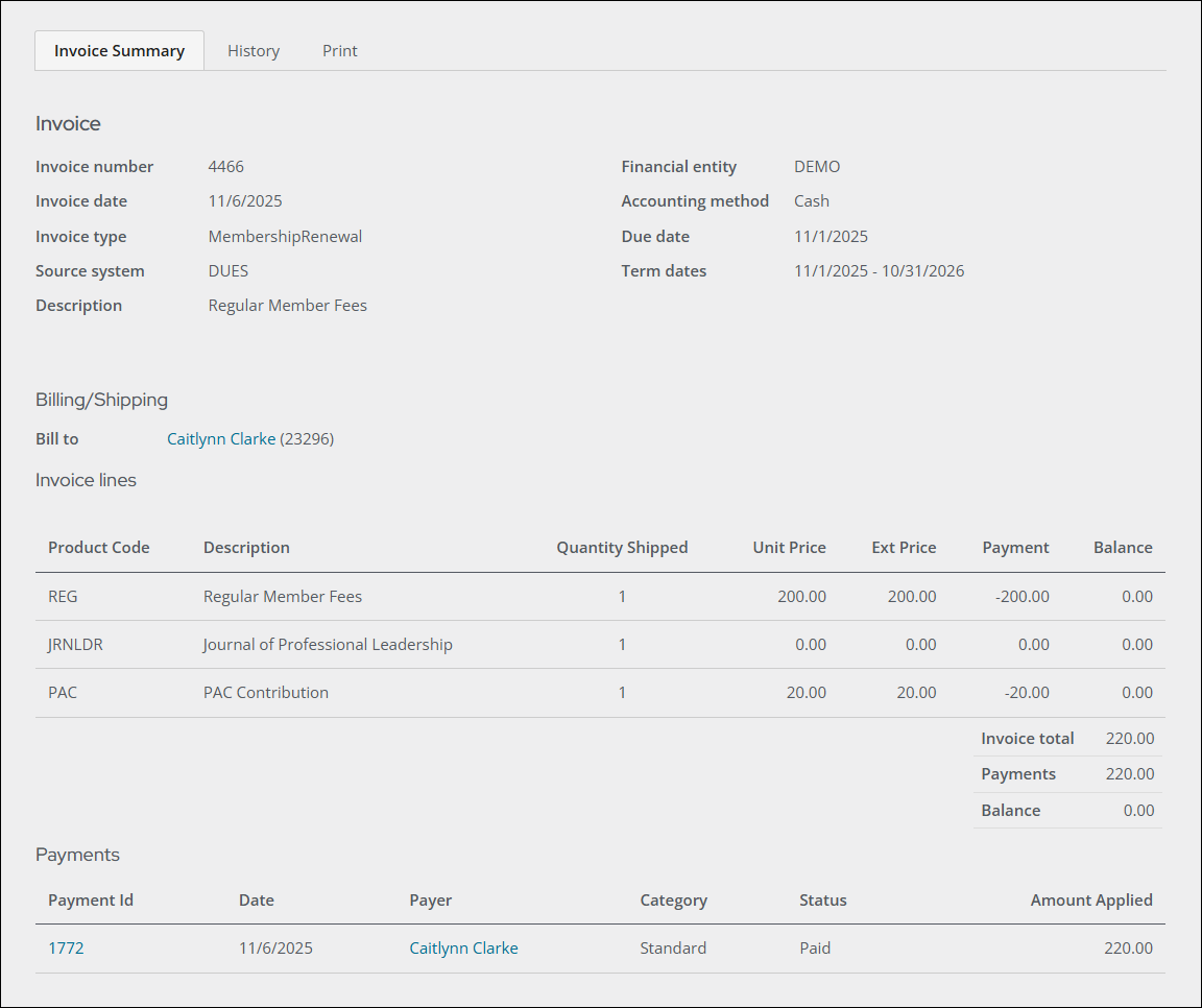 Managing Invoices