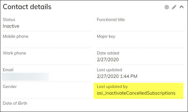 Last updated by with cancellation task name