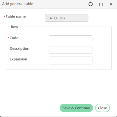 Adding a new option to the category general lookup table