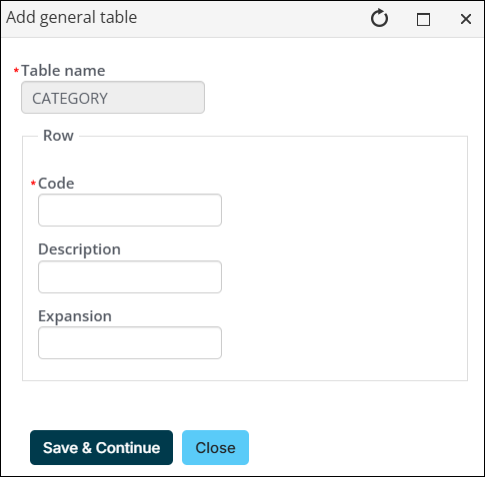 Adding a new option to the category general lookup table