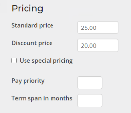 Defining the standard and discount price