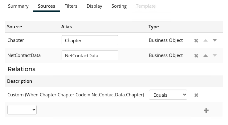 Adding a relation between the chapter and net contact data business object