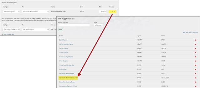 Entering a tax amount creates a separate GST product