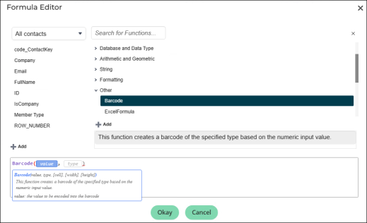 Searching for the barcode formula