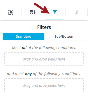 Clicking the Filters icon