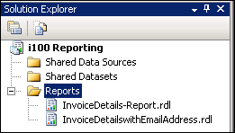Displaying both report templates in Solution Explorer