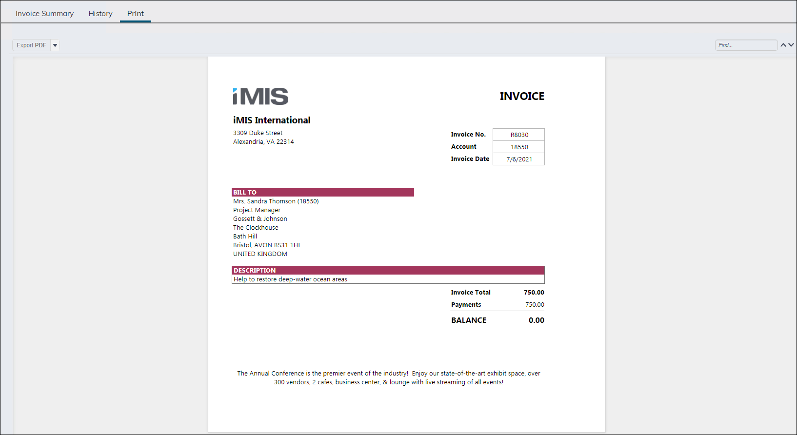 Verifying the invoice