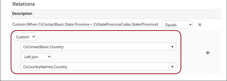 Adding relations to the query