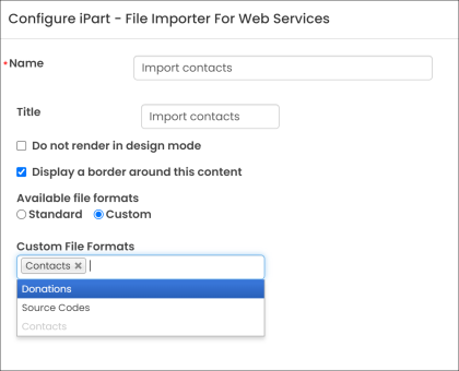 Adding a Custom File Format