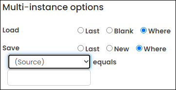 Viewing Multi-instance options