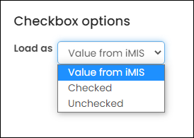 Viewing checkbox options