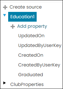 Continuing to add properties to the source