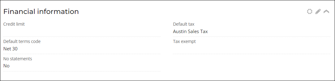 Viewing a Financial panel example