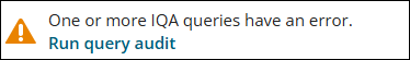 Viewing a Custom IQA Error Gifts alert example