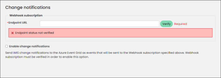 Viewing an unverified Endpoint error message