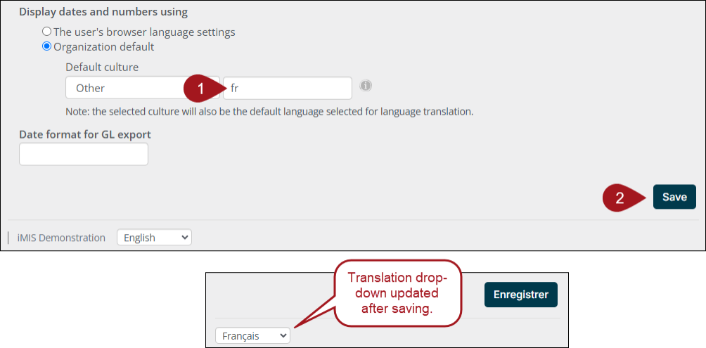 Displaying dates and numbers using a Default culture